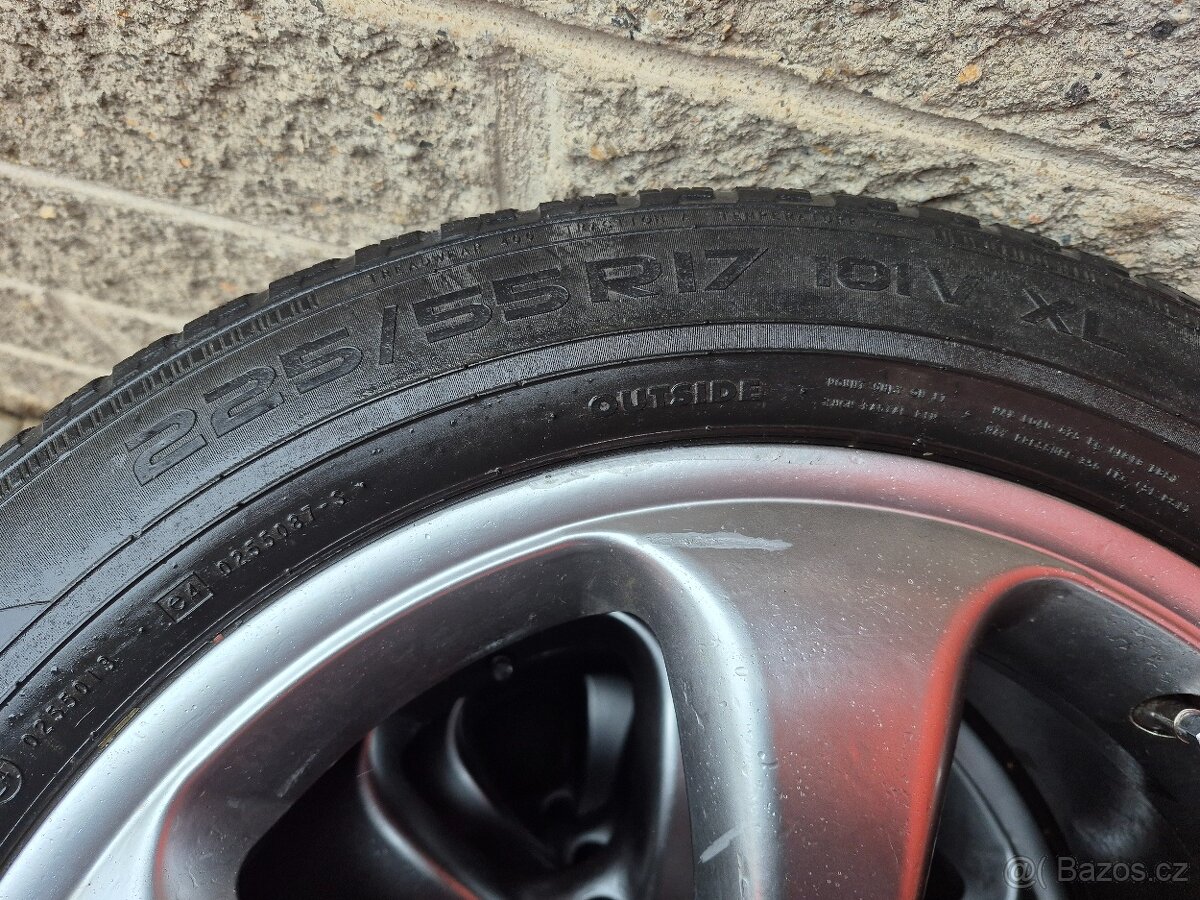 5x114, 3 17" ALESSIO, NOKIAN 225/55/17 - 8