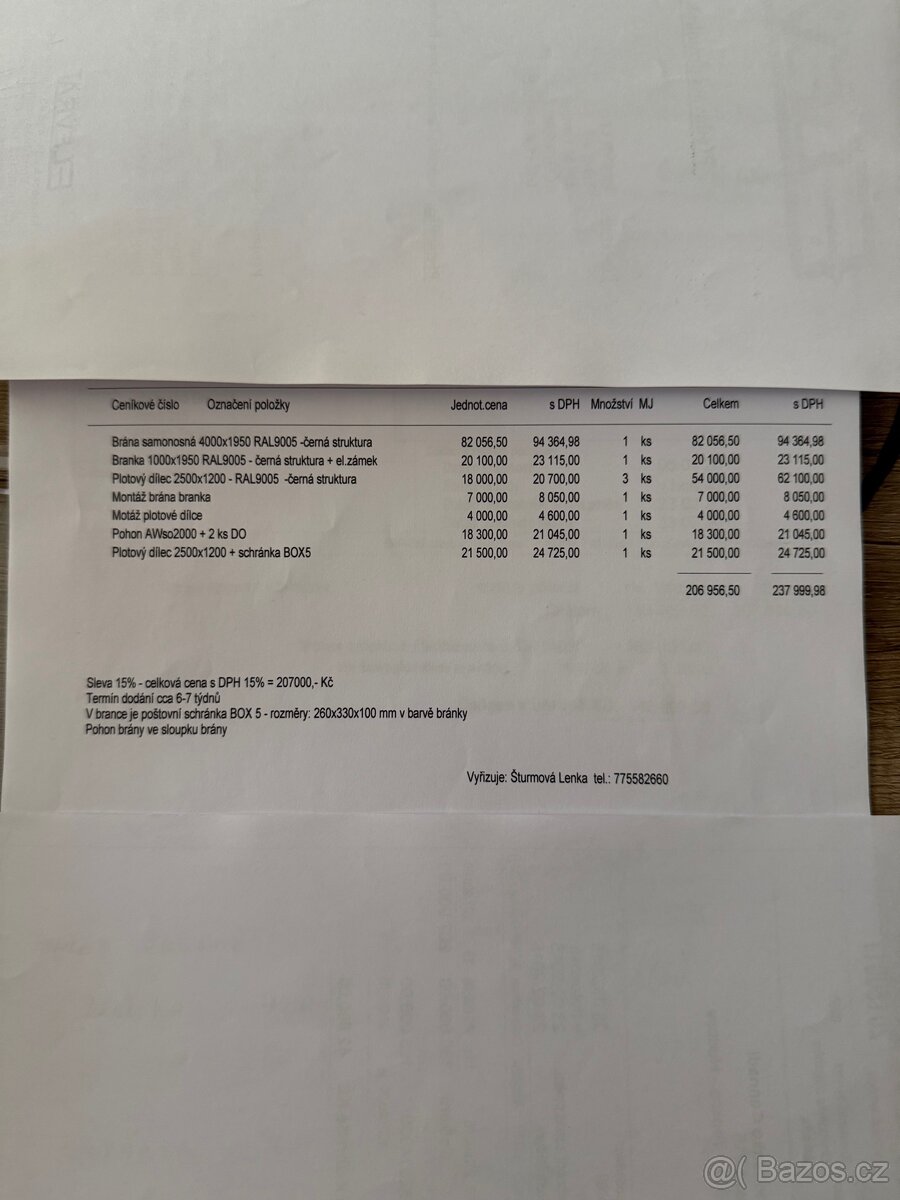 Kovaná brána branka plot. 55% sleva s původní ceny - 8