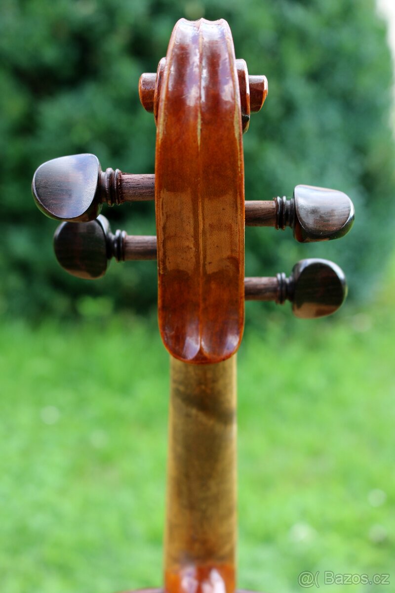 Staré 3/4německé housle s nádherným tónem. Víz nahrávku - 8