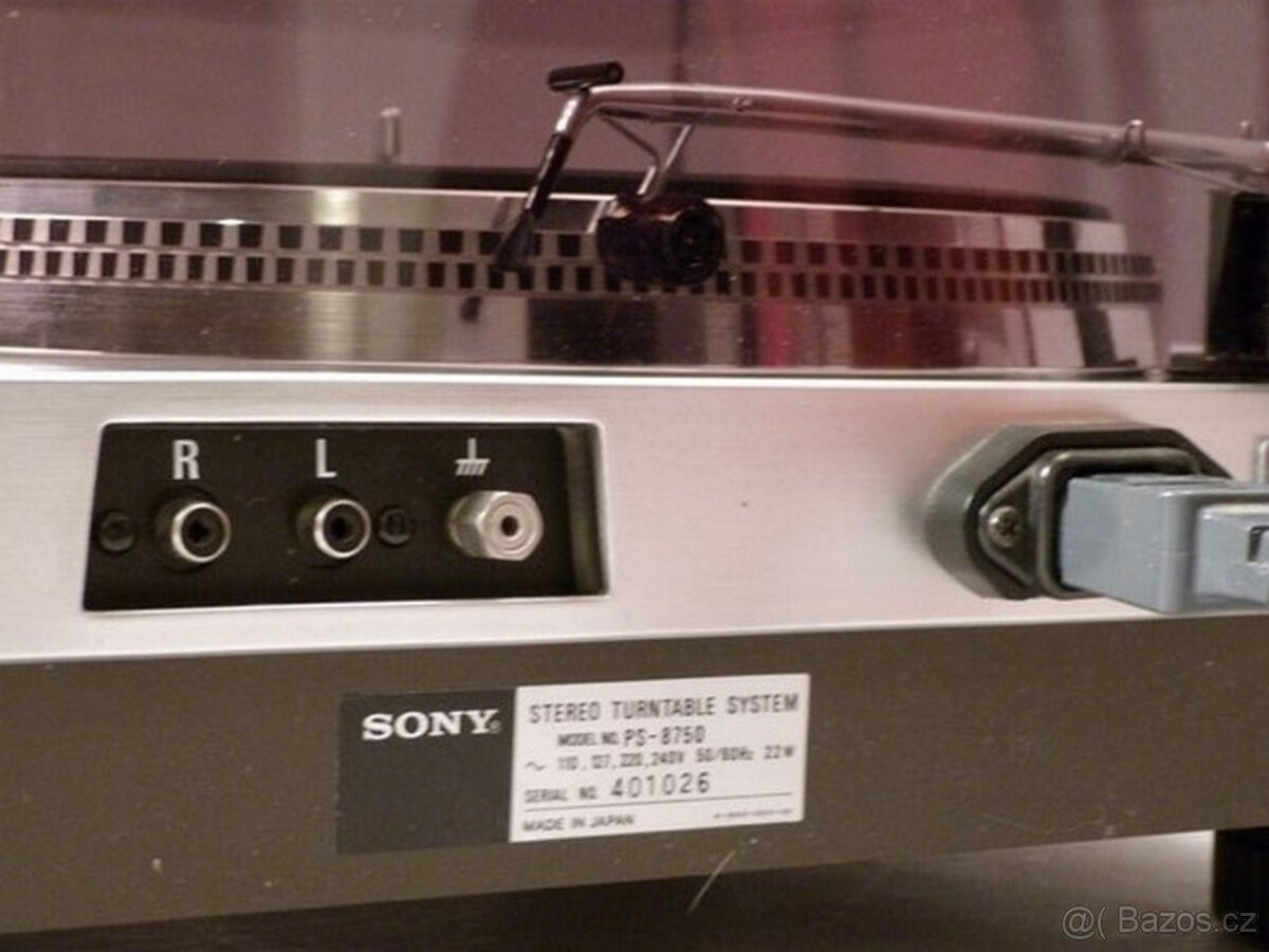 Vintage gramofon SONY PS-8750 s karbonovým raménkem - 8