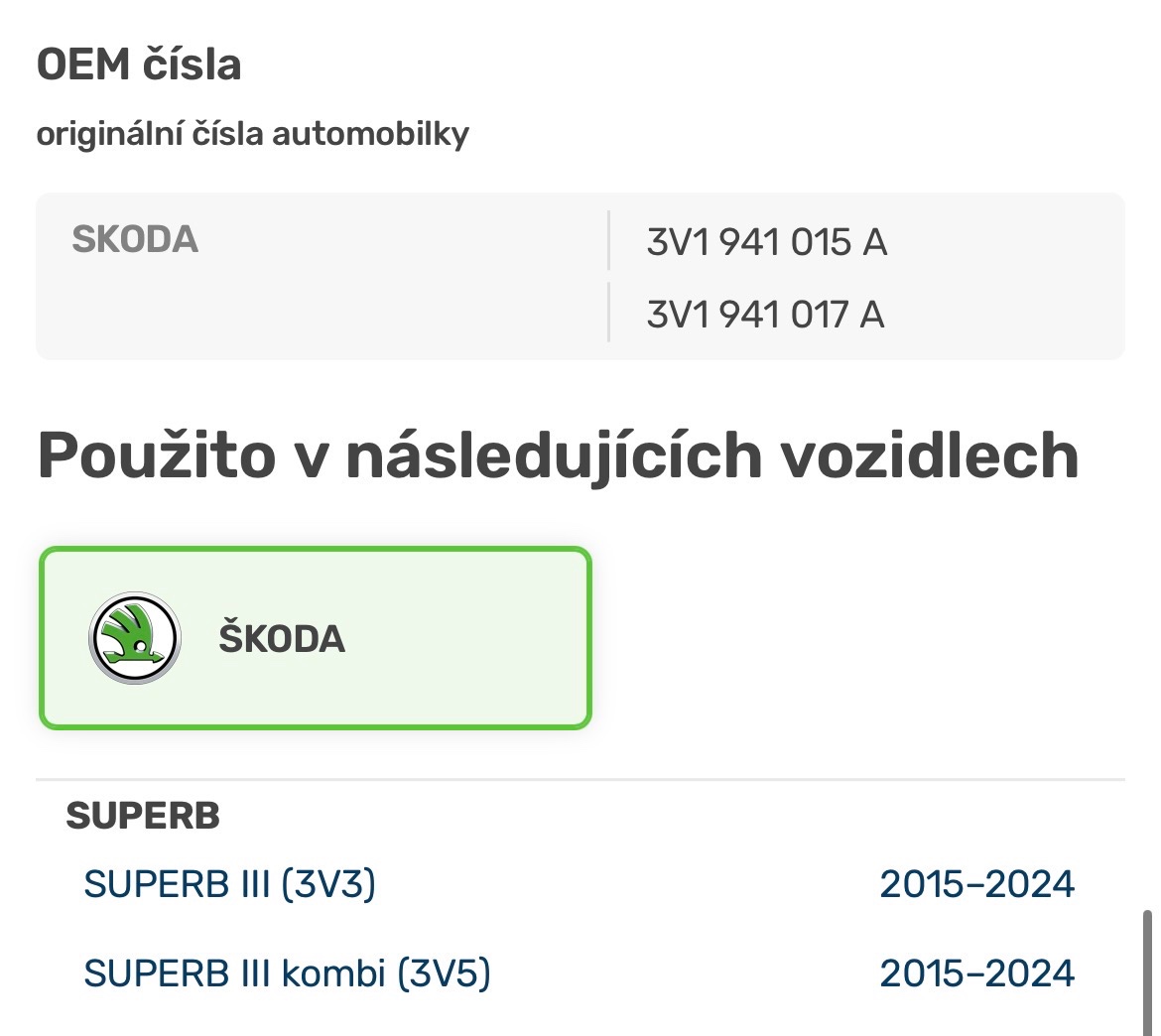 Světlomet HELLA 1ZS 011 939-411 - Škoda Superb 3 - 8