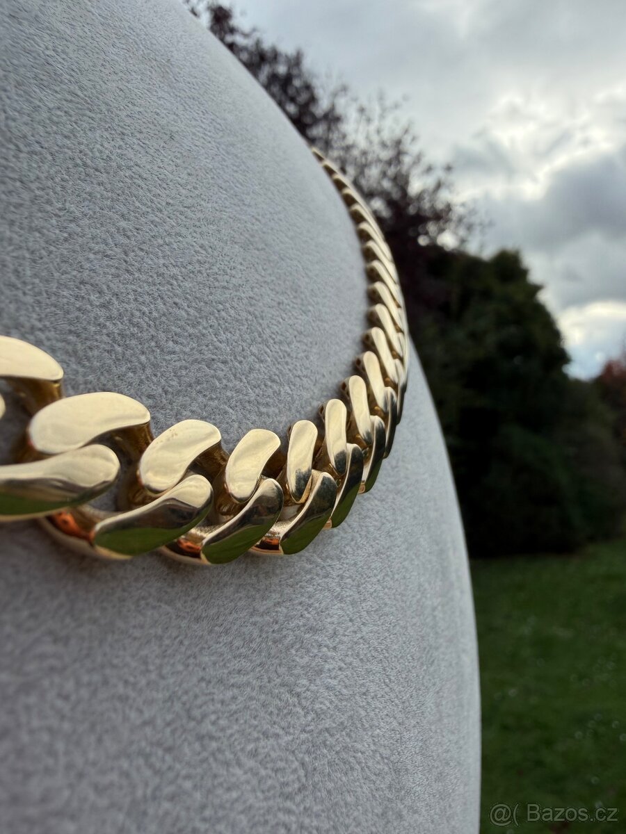Zlatý řetěz CUBAN CHAIN - 59.97g 65cm - 14mm - NOVÝ ZLATO - 8
