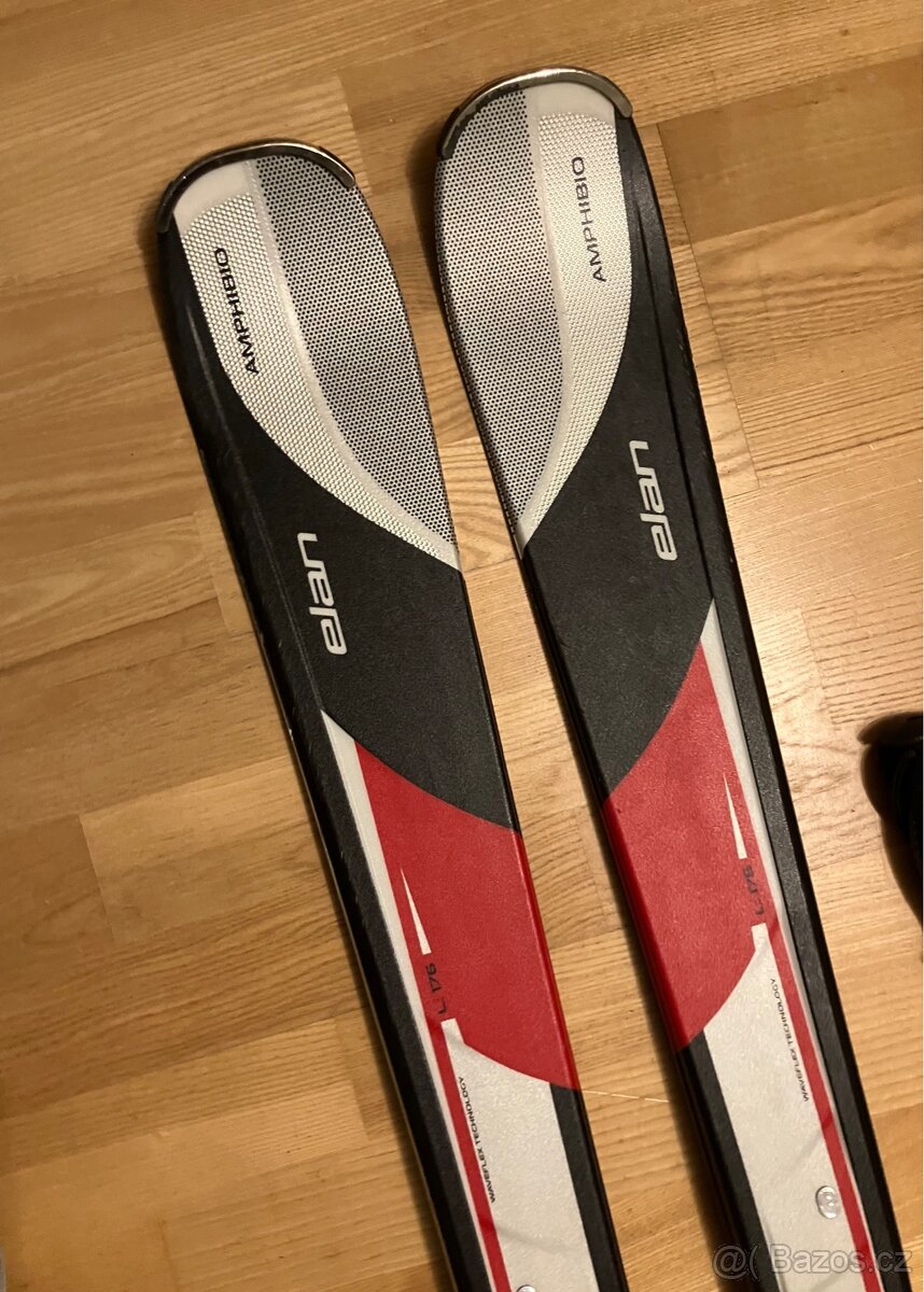 Lyžařský set - lyže, hůlky, boty. - 8