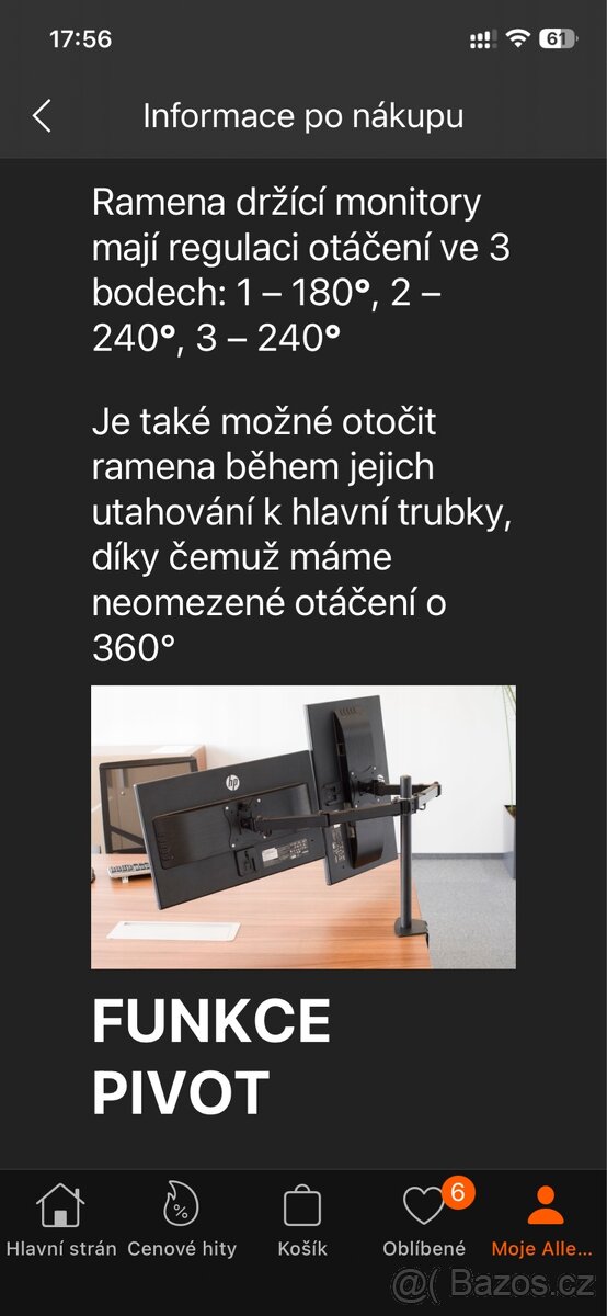 Držák na 2 monitory - 8