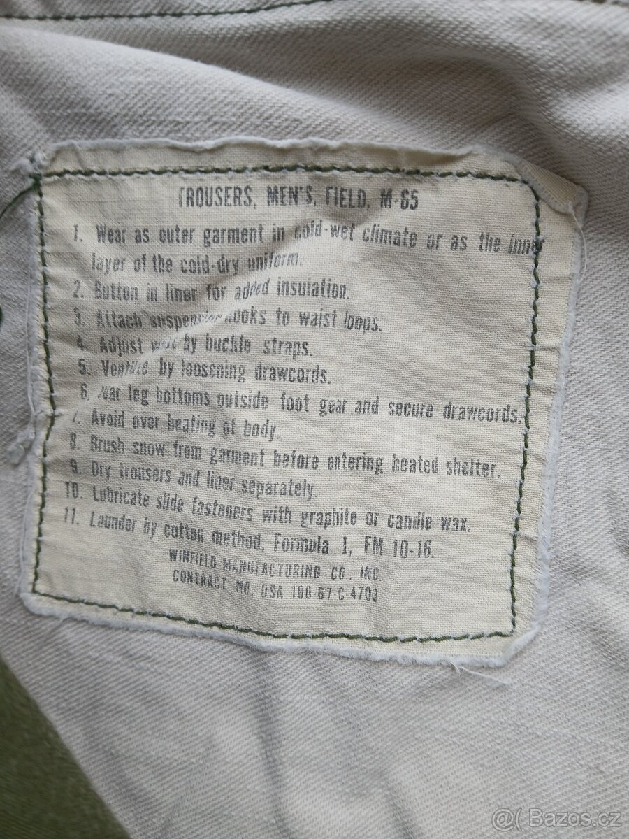 US kalhoty M65 NAM - 8