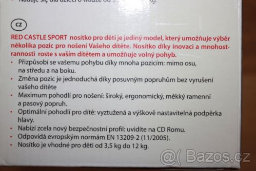 NOVÉ nosítko pro děti RED CASTLE SPORT - 8
