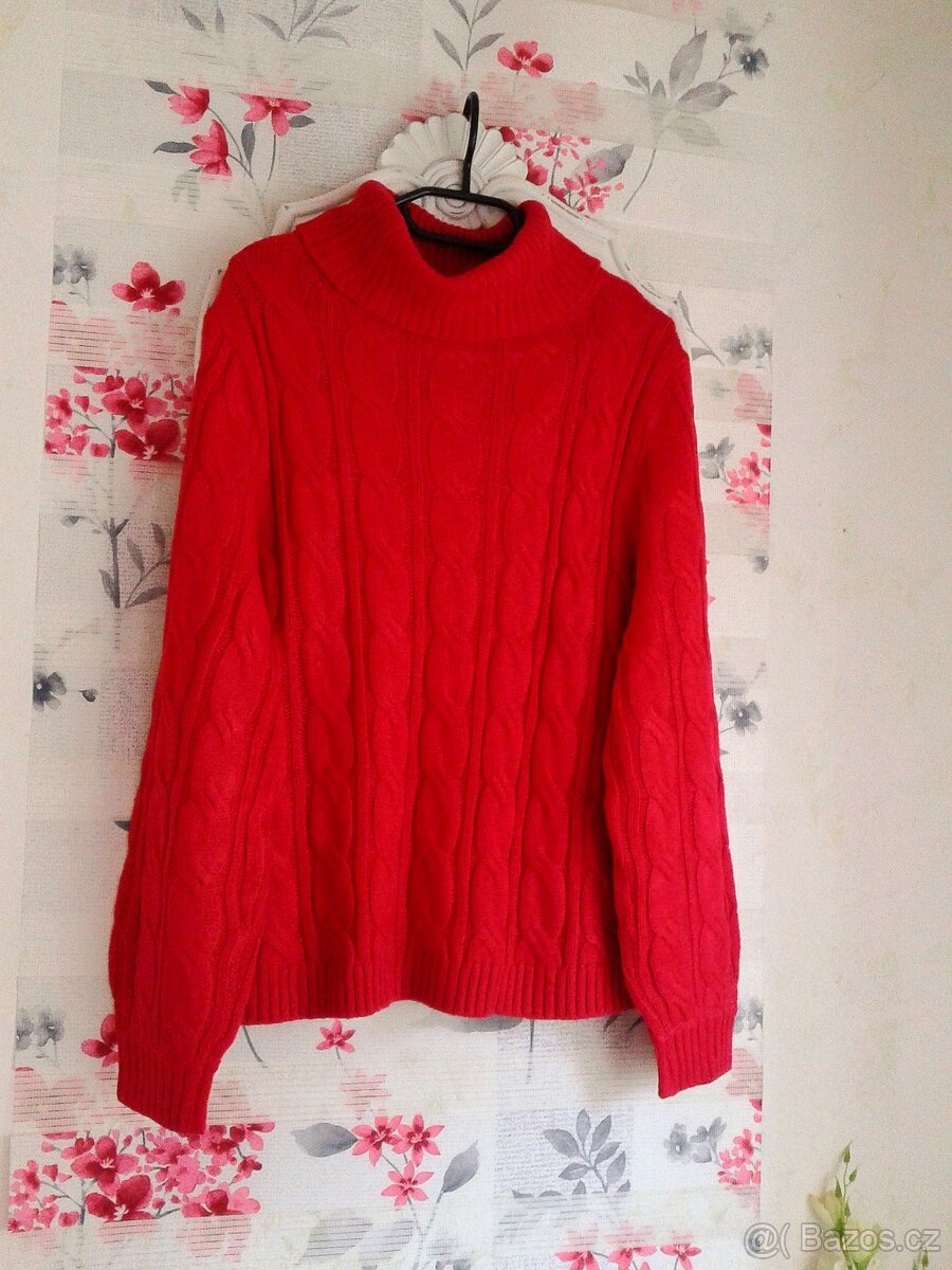 Krásný a teplá rolákový svetr 40/44 - 8