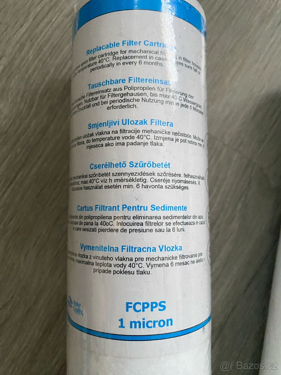 Filtrační vložky na vodu FCCTO, FCPPS, CTO, s aktivním uhlím - 8