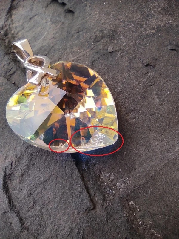 Stříbrný přívěsek srdce Swarovski - 8