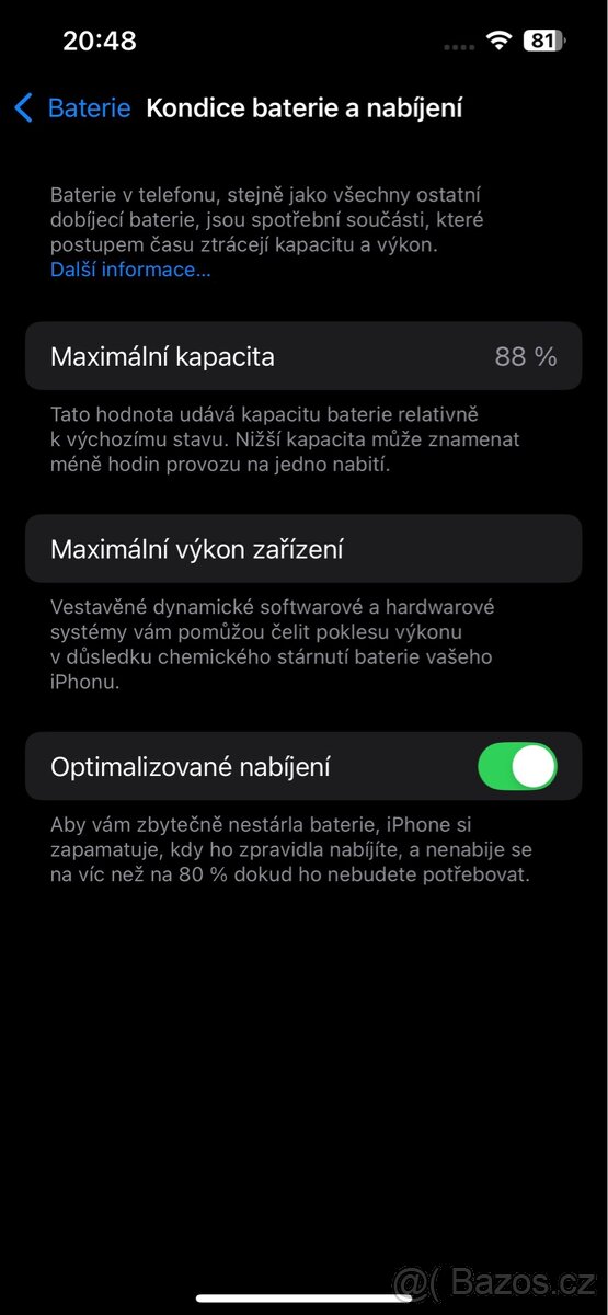 Iphone 13 tmavě modrý - 128 Gb - 8