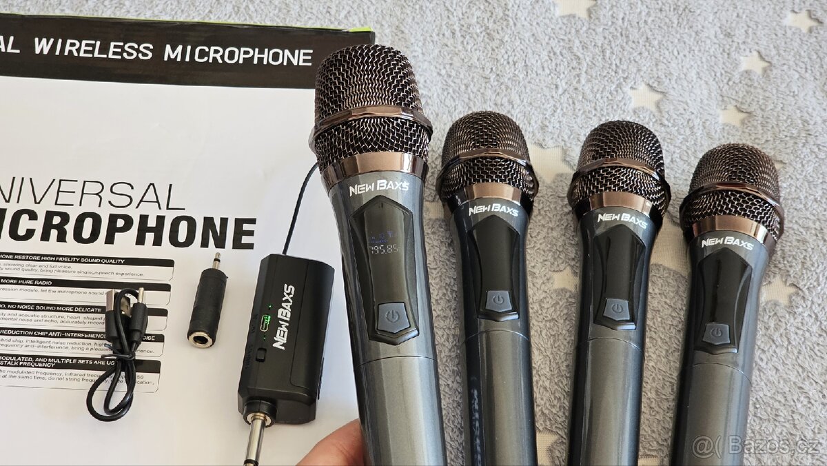 Prodám sadu 4ks bezdrátových mikrofonů - 8