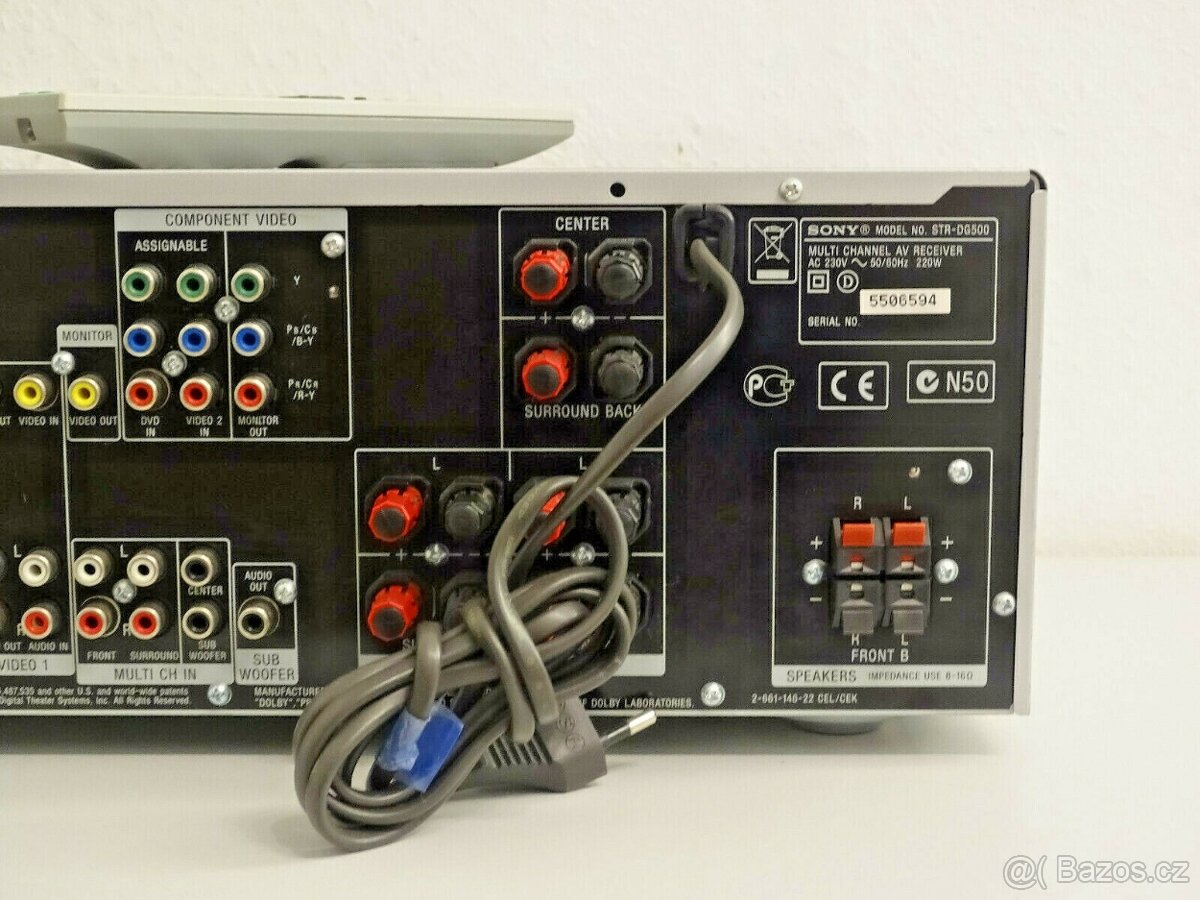 Sony STR-DG500 6.1 x 100 W AV Receiver, DO, návod - 8