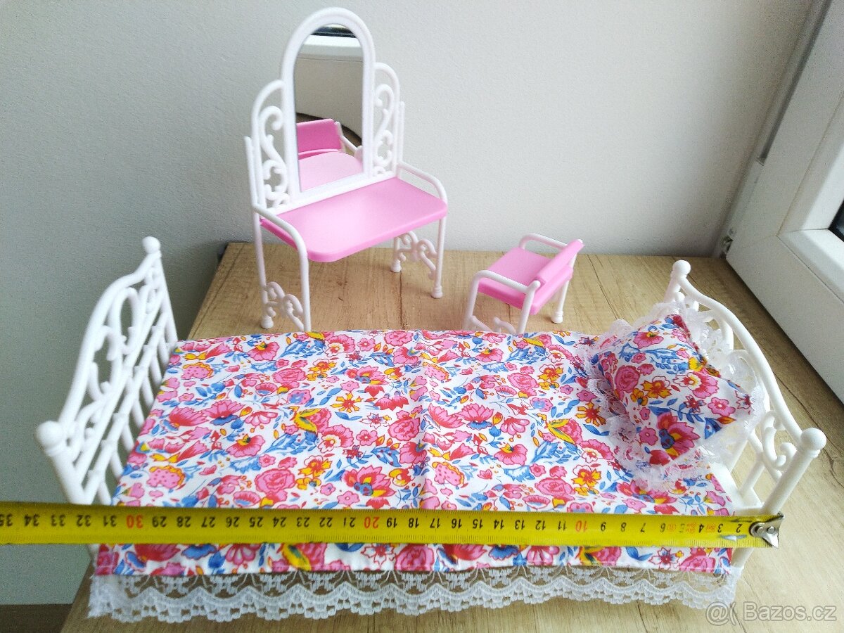 1990 Ložnice pro panenky Barbie - retro, vintage - 8