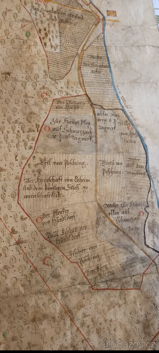 Stará barokní mapa 1785 - 8