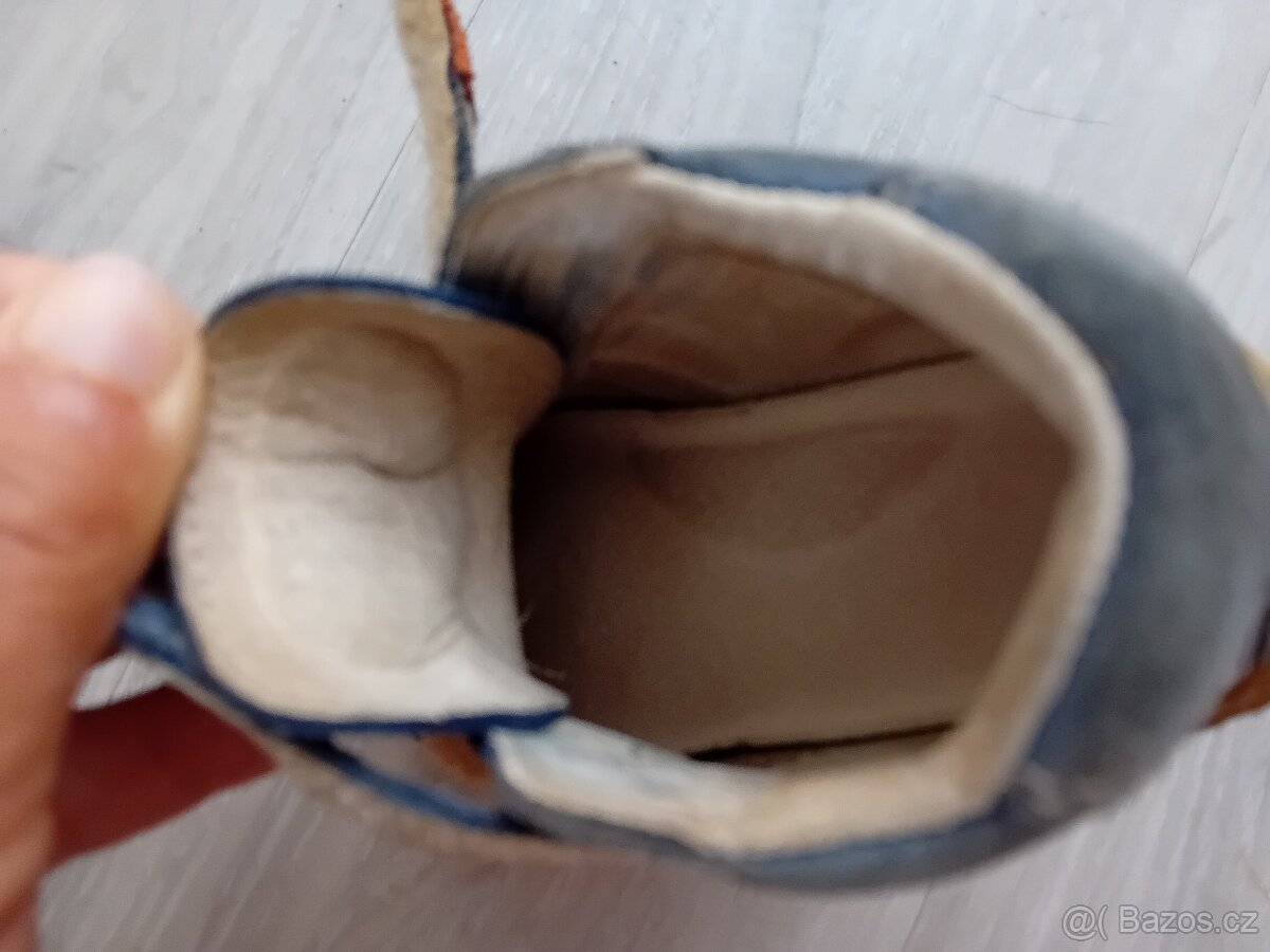 Dětské kožené boty/botičky vel. 19 - 8
