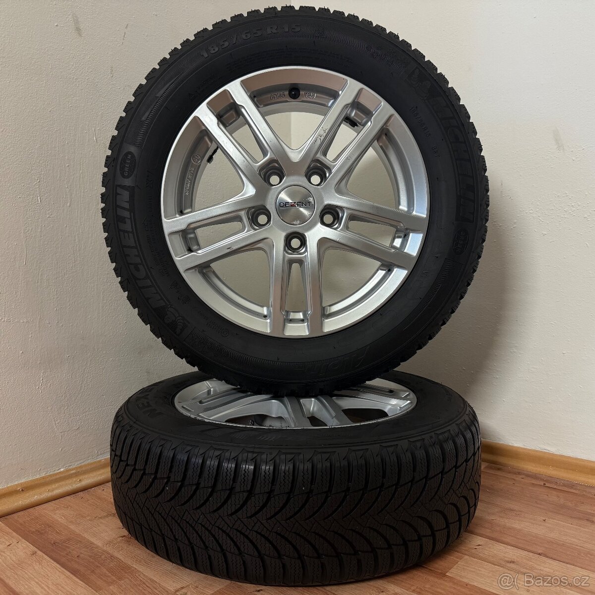 AUDI A4 B5 5x112 R15 ET43+ZIMNÍ 185/65R15 6,5mm - 8