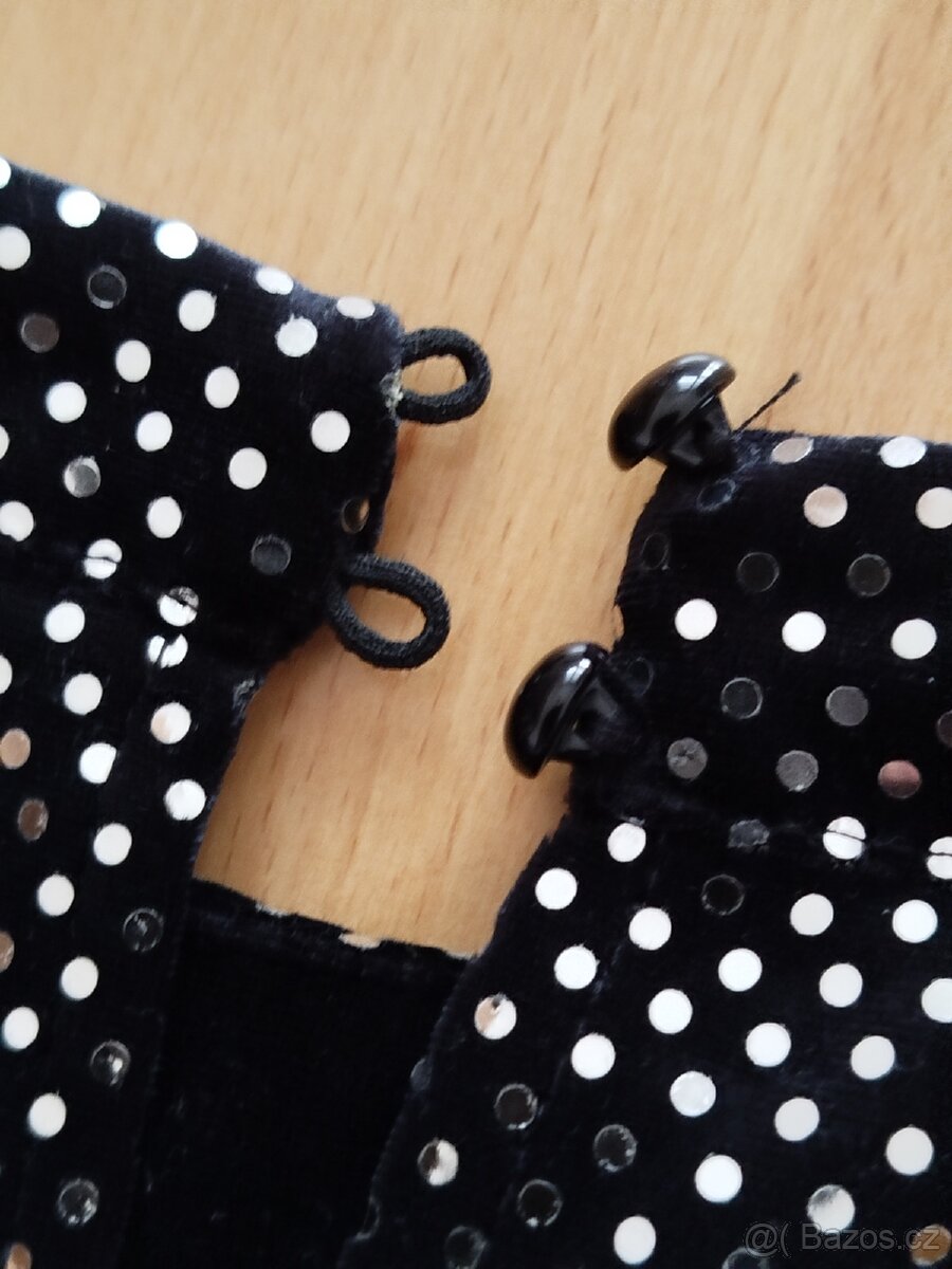 Sváteční šaty Lindex,vel.134,svetr H&M, vel.122/128 - 8