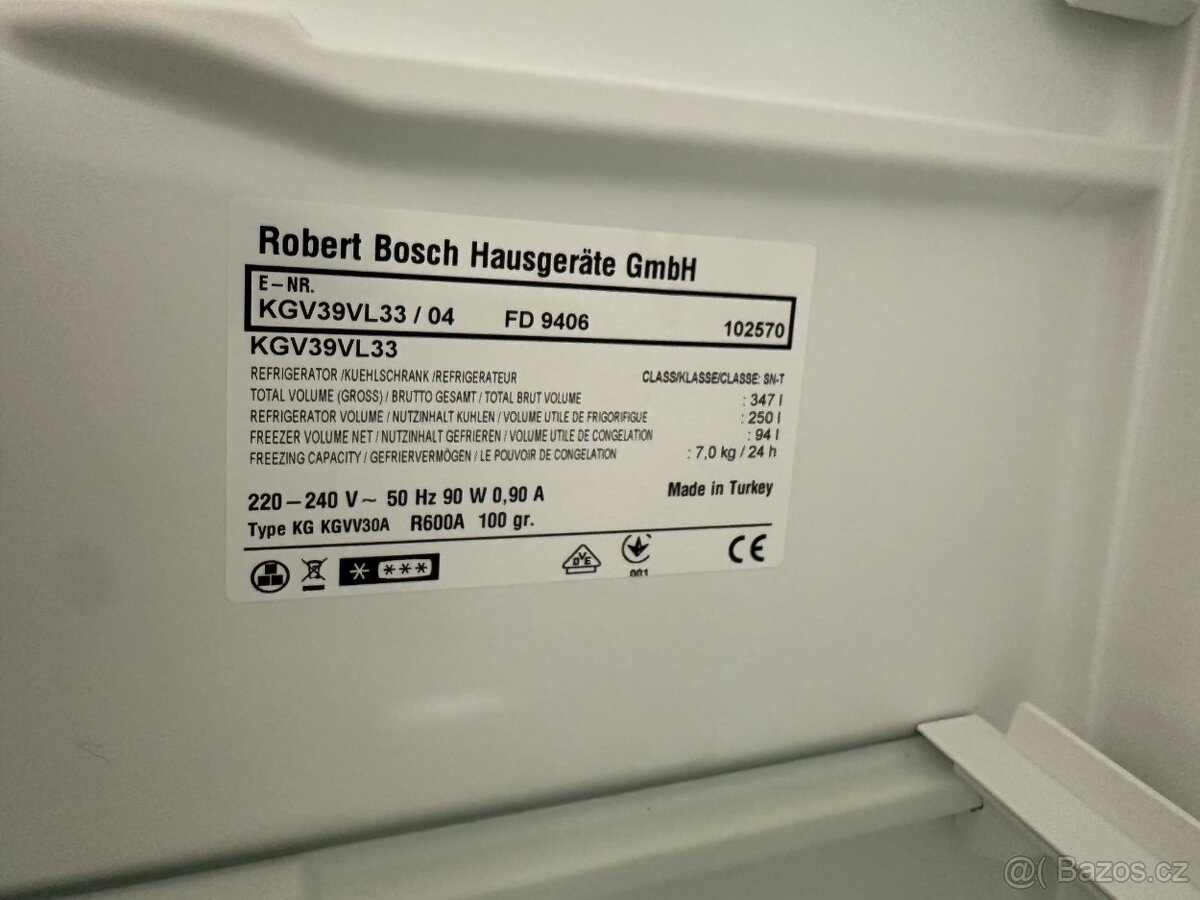 Lednice s mrazákem Bosch (303) - 8