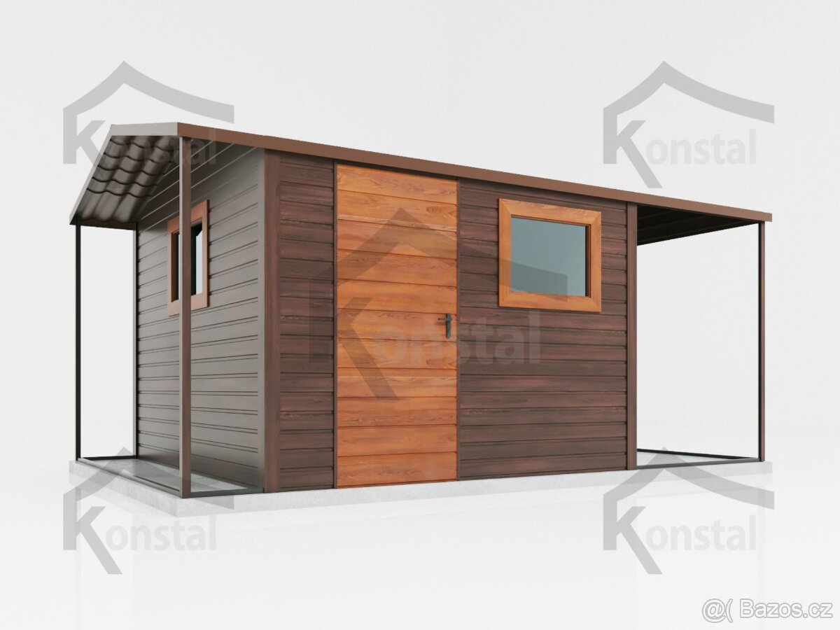 Zahradní domek 4x3m plus 2 přístřešky - 8