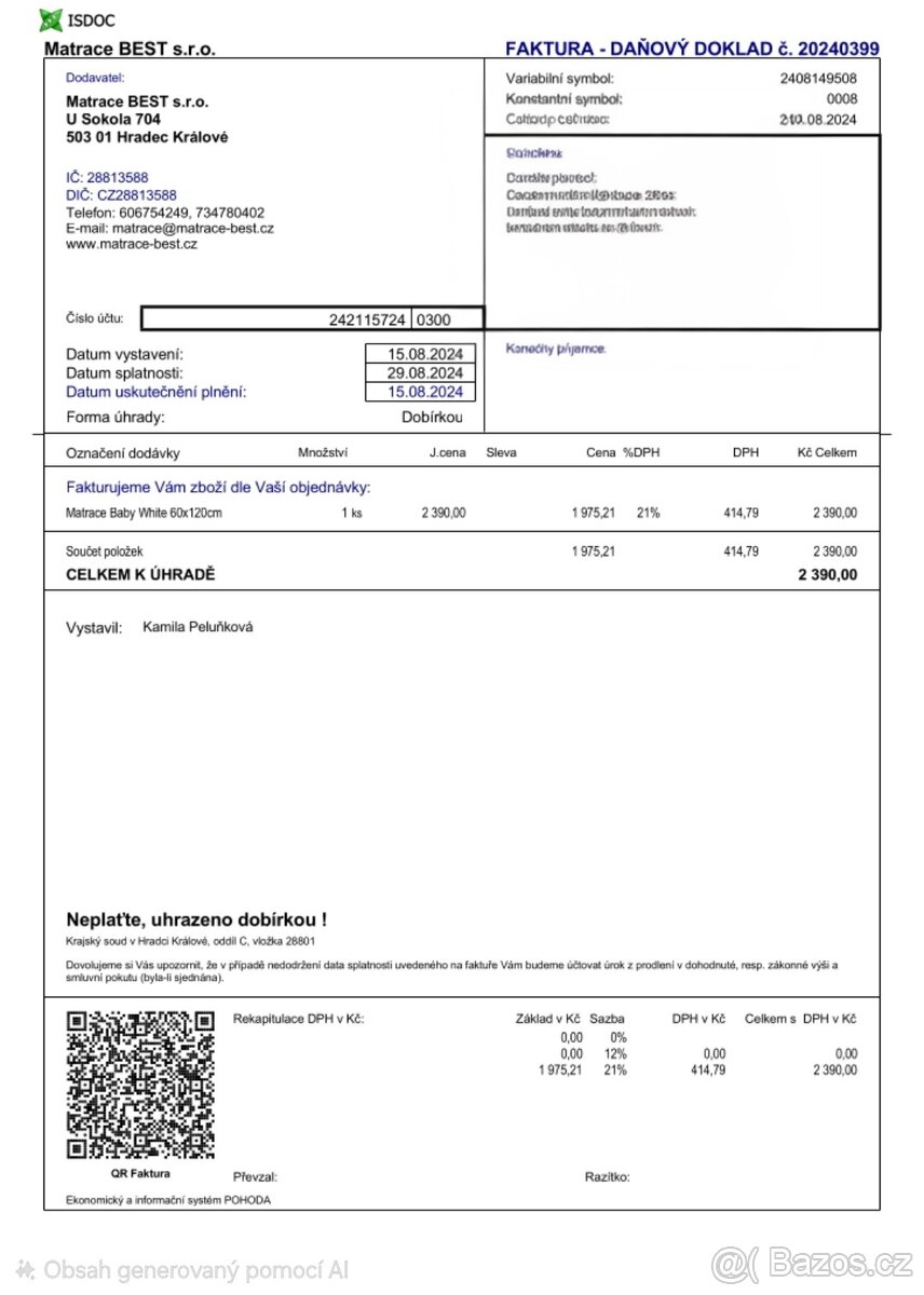 Postýlka a komoda Ikea - 8