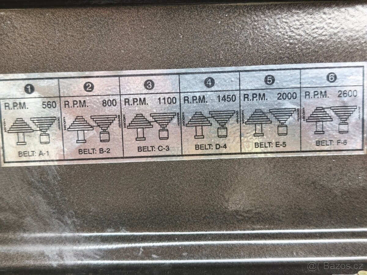 Prodám stolní LITINĚNOU vrtačku T.I.P. DRILLMASTER 15/6 -380 - 8