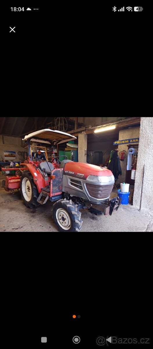 Prodám malotraktor Yanmar EF324 cena vč.DPH - 8
