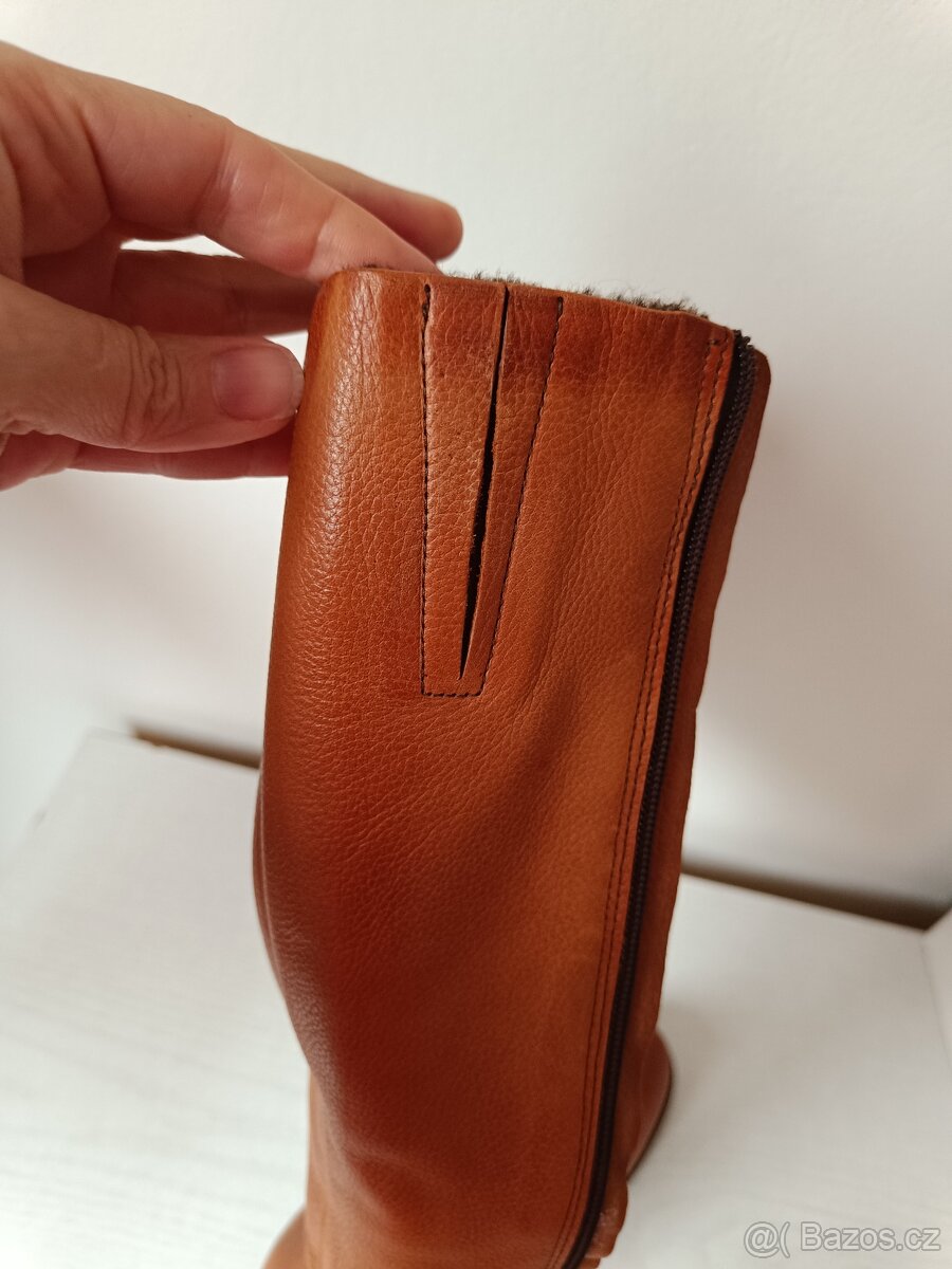 Dámské celokožené kozačky - 8