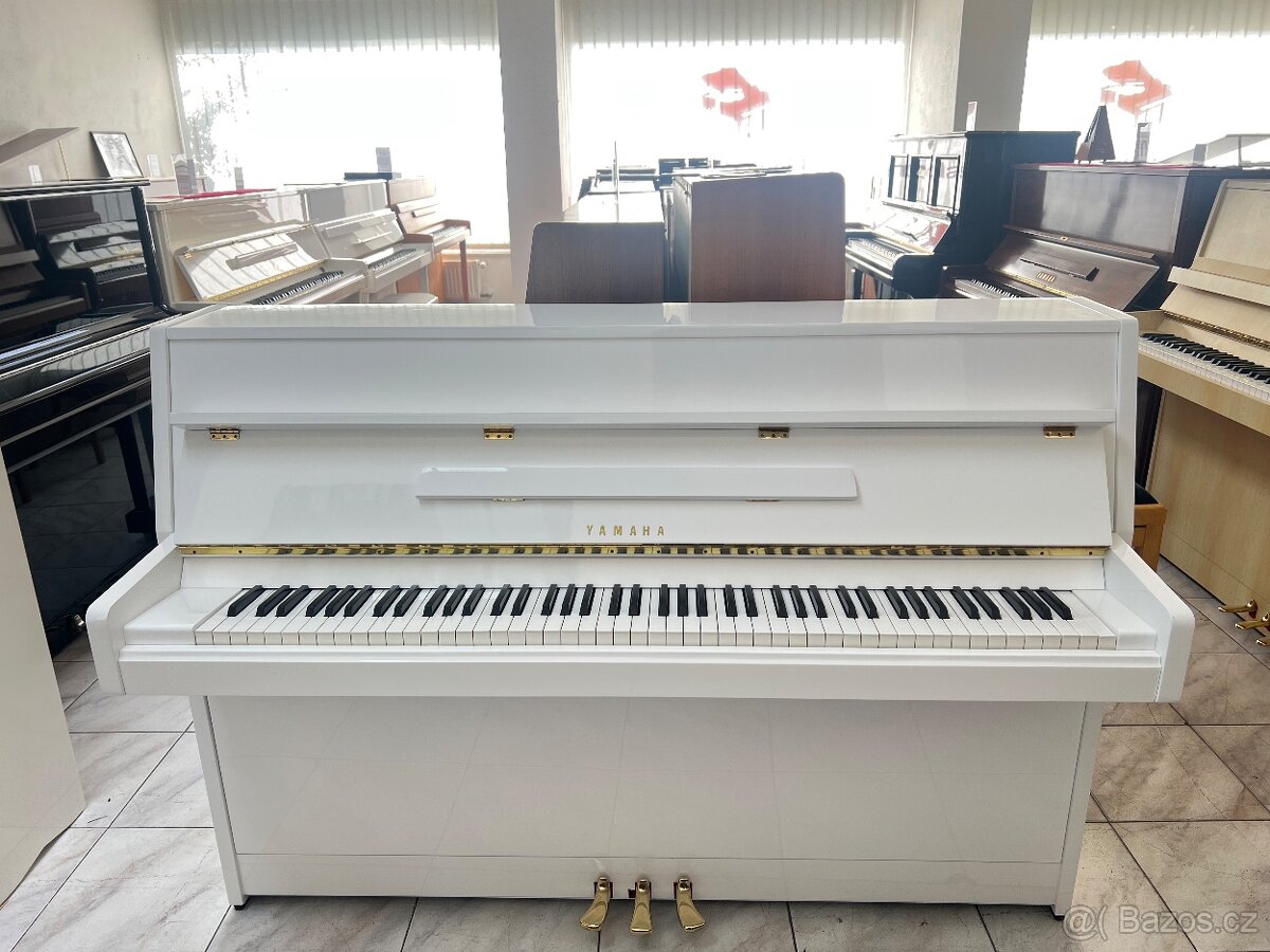 Bílé akustické pianino Yamaha se zárukou 5 let, doprava - 8