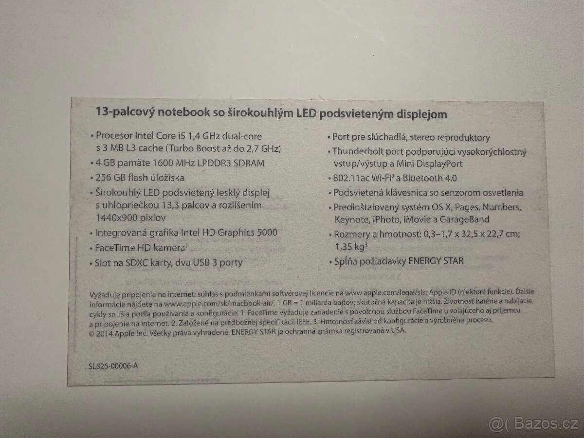 Apple MacBook Air 13” 2014 - 8