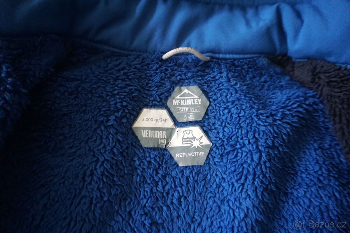 Modrá softshellová zateplená bunda McKinley v.116 - 8