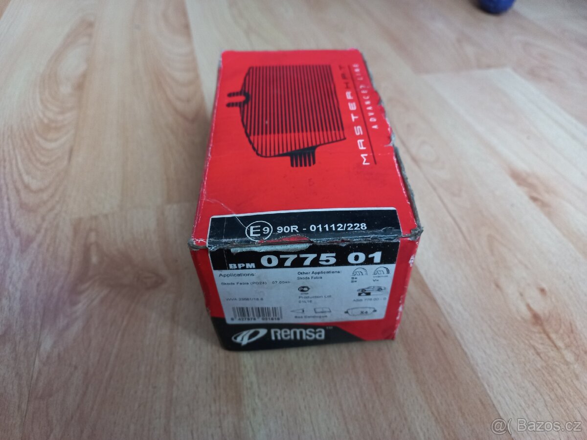 Přední brzdové destičky REMSA 077501 Fabia, Polo, Cordoba - 8