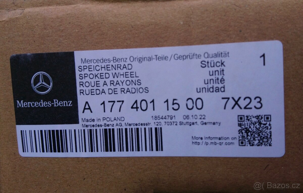 Disk orig. Mercedes-Benz A1774011500 - 8