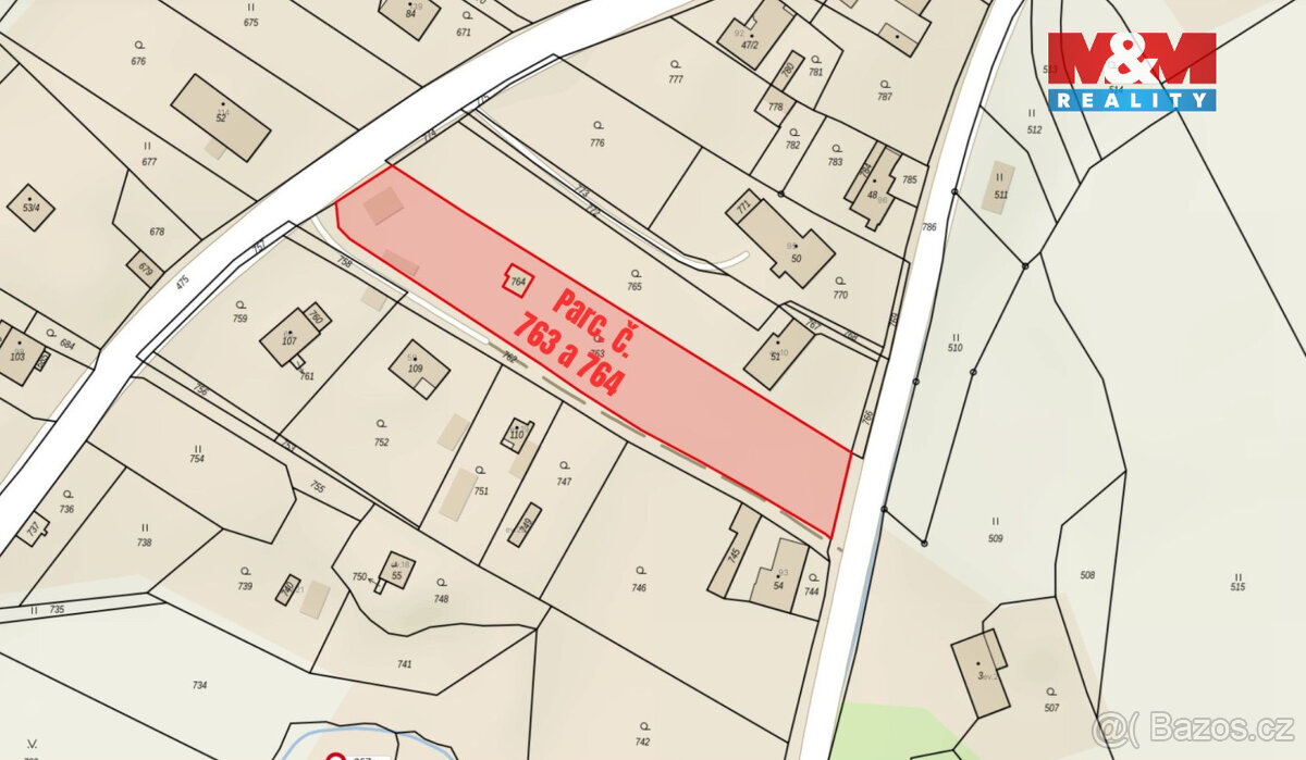 Prodej pozemku k bydlení, 2808 m², Hradec-Nová Ves - 8