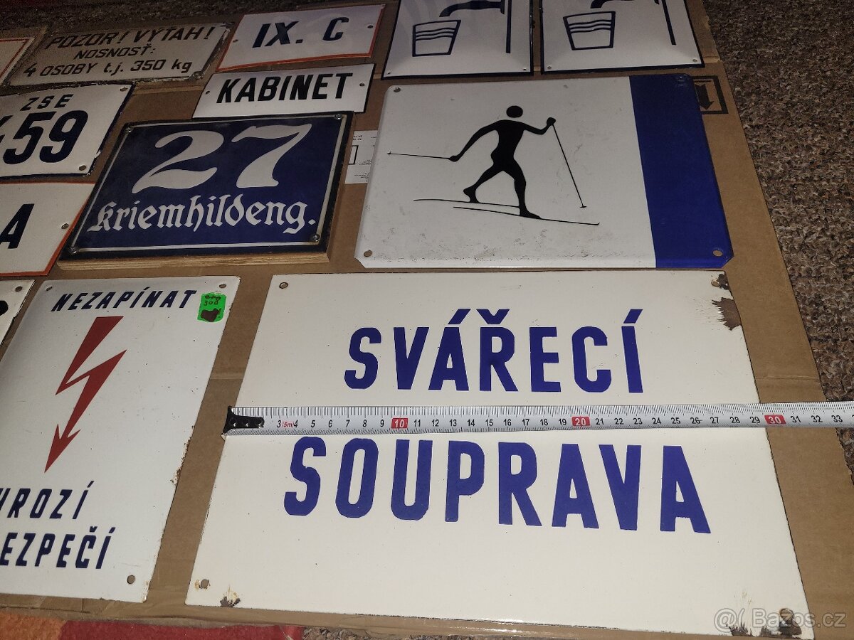 Smaltovaná cedule tabule tabulka - 8