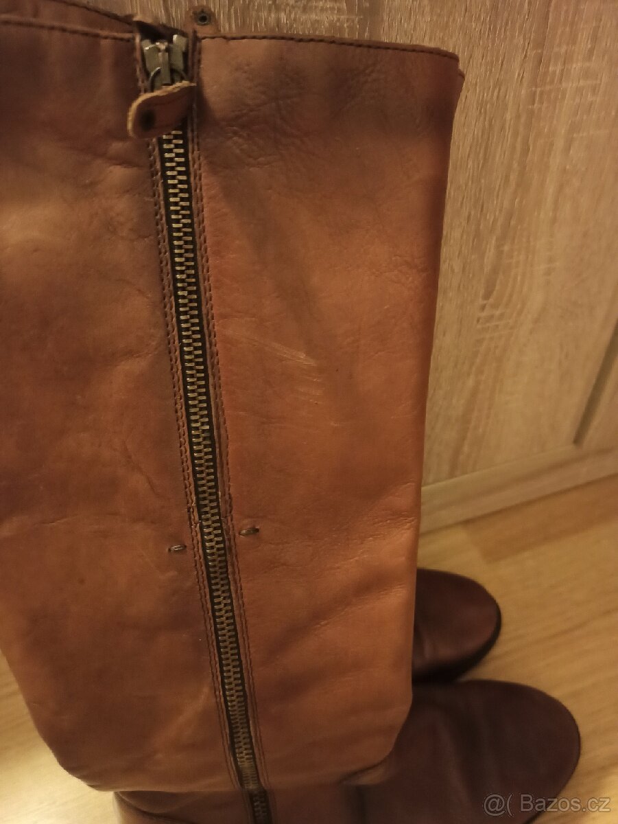 Kožené kozačky - 8