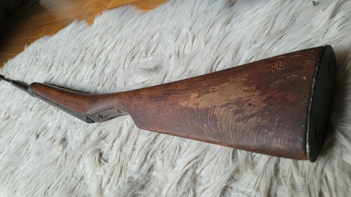 Cvičná puška na Šerm bodákem + učebnice + medaile - 8