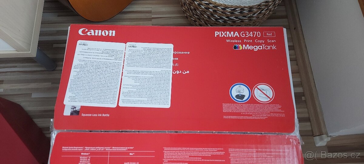 Canon PIXMA G3470, tiskárna,skener,kopírka+náplě, záruka. - 8