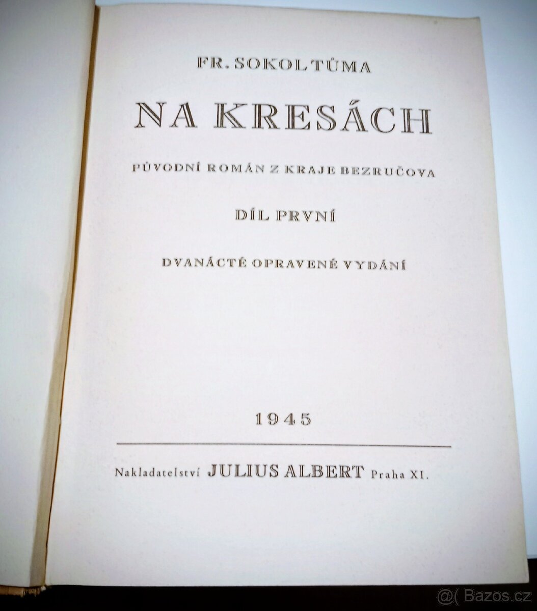 📚 STARÉ KNIHY – Fr. Sokol-Tůma: NA KRESÁCH (I.–V. díl) - 8