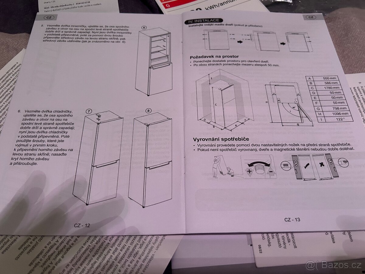 Dobrý den prodám ledničku ETA - 8