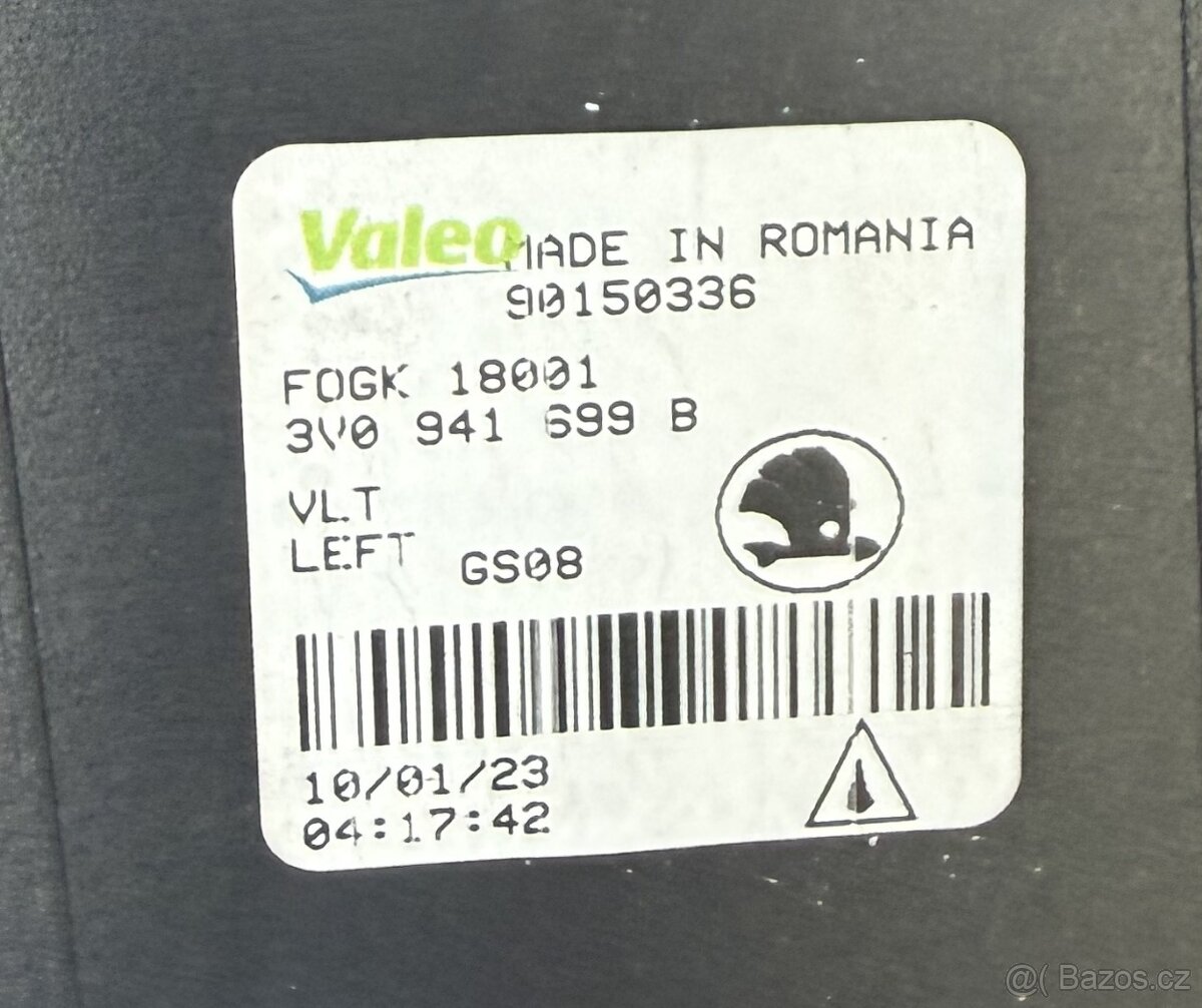 Mlhovka LED levá přední ORIGINAL Škoda 3V0941699B - 8