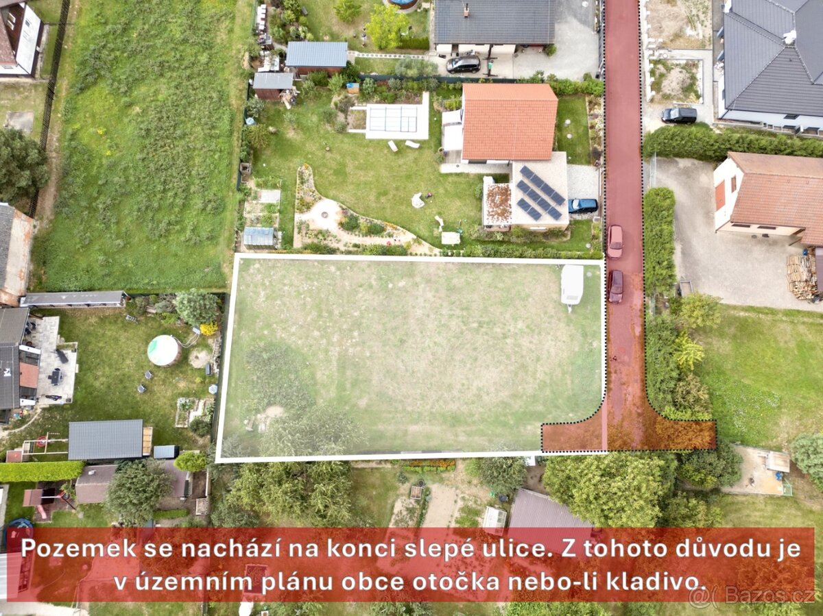 Prodej stavebního pozemku 1084 m² Hrdlořezy u Ml. Boleslavi - 8