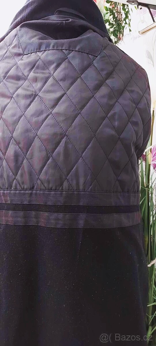 TEPLEJŠÍ PŘECHODOVÝ KABÁT S ŠÁLOU - C&A -vel. 46 - 8