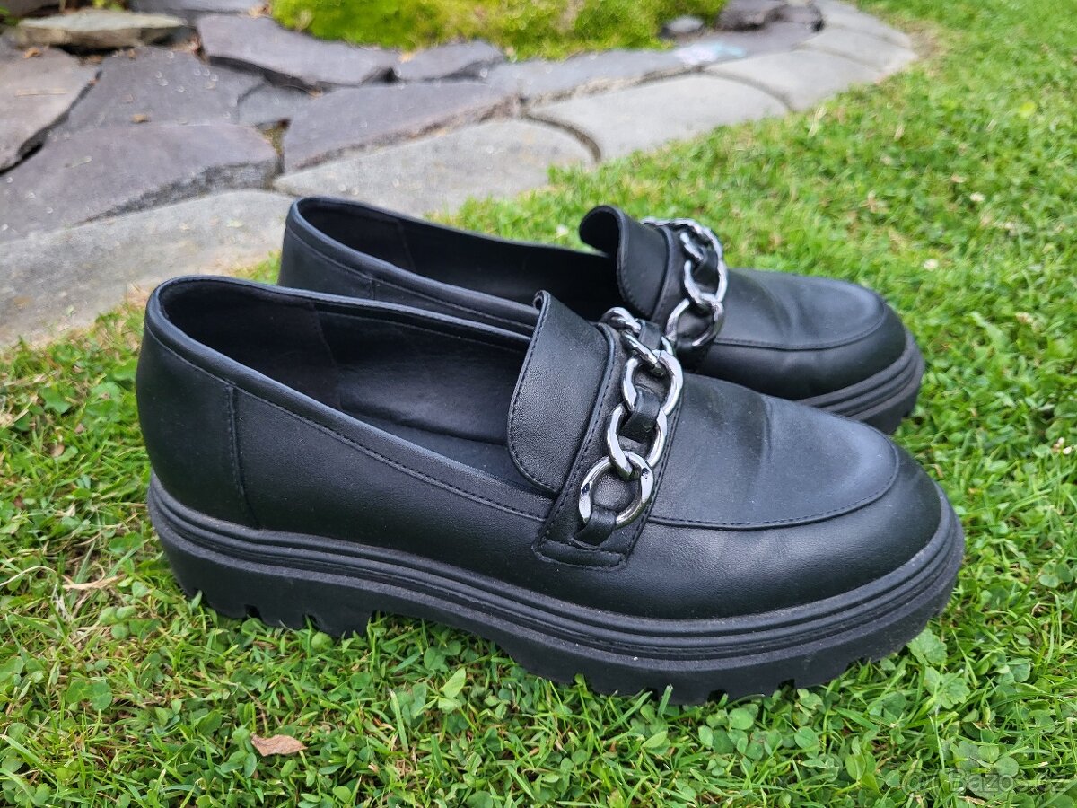 MOKASÍNY zn.CATWALK vel.41 ČERNÉ MODERNÍ - 8