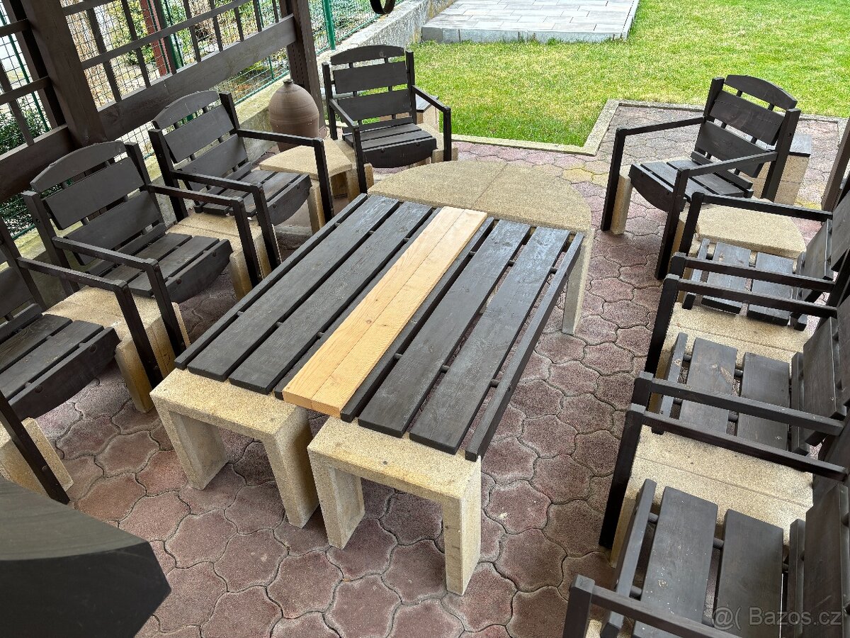 Zahradní posezení pro 8 osob - 8
