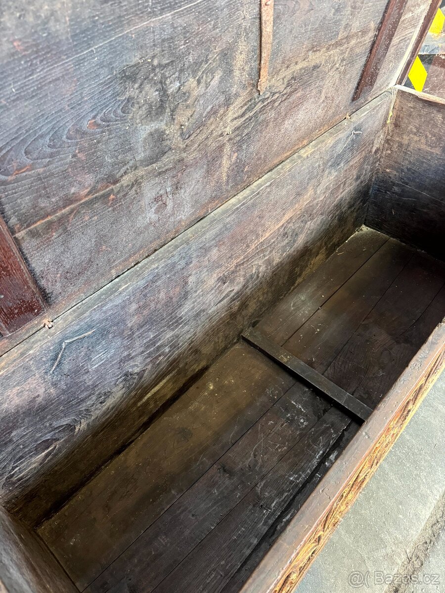 Starožitná secesní truhla (132025) - 8