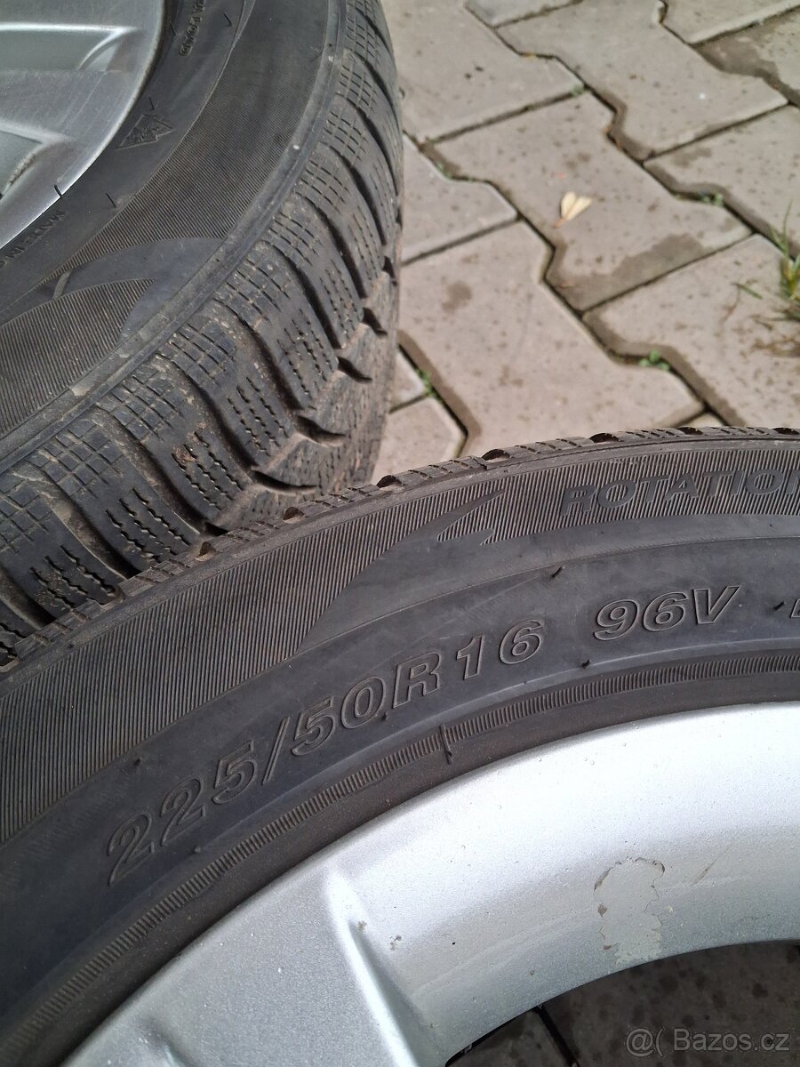 BMW kola 5x120 R16 + zimní pneu - 8