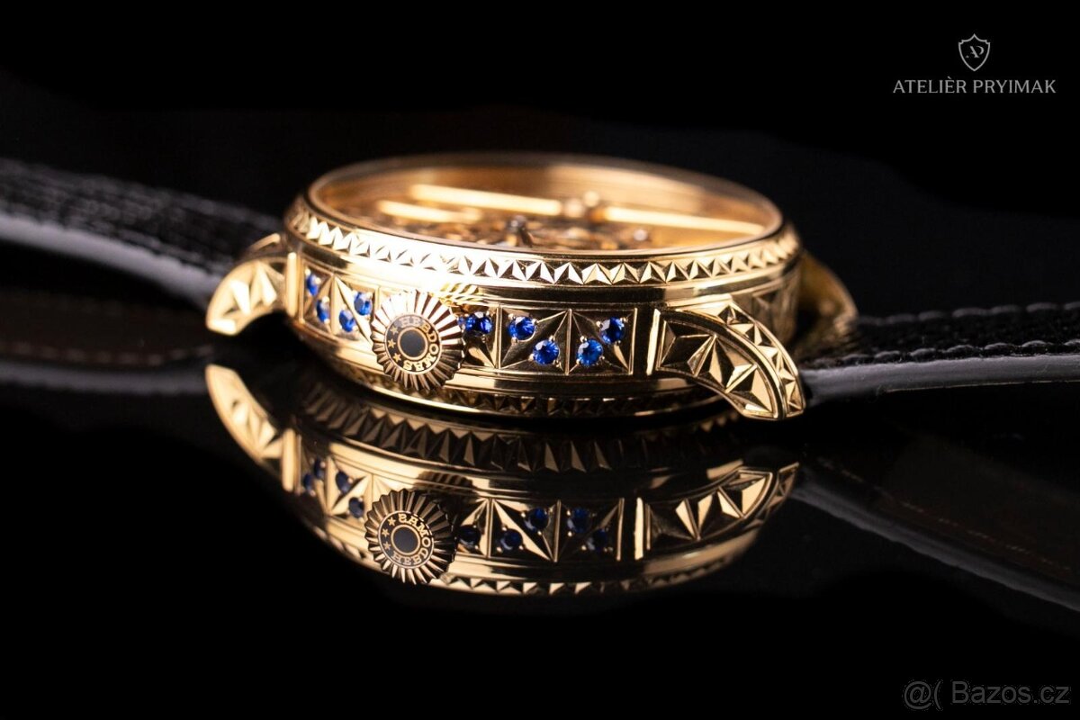 Jedinečné starožítné 8-denní hodinky HEBDOMAS 1900 - 8