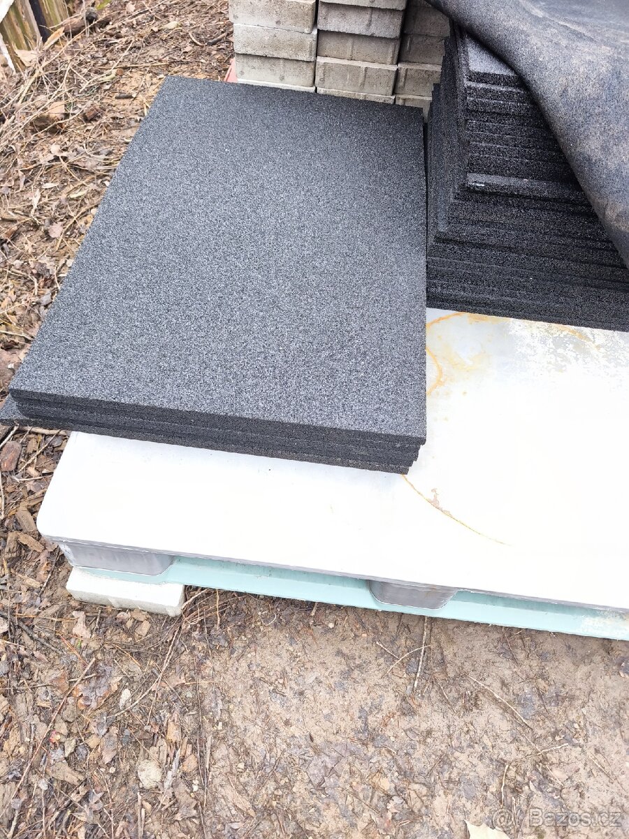 Gumová podlaha, pryžové desky,fitnes podlaha - 8