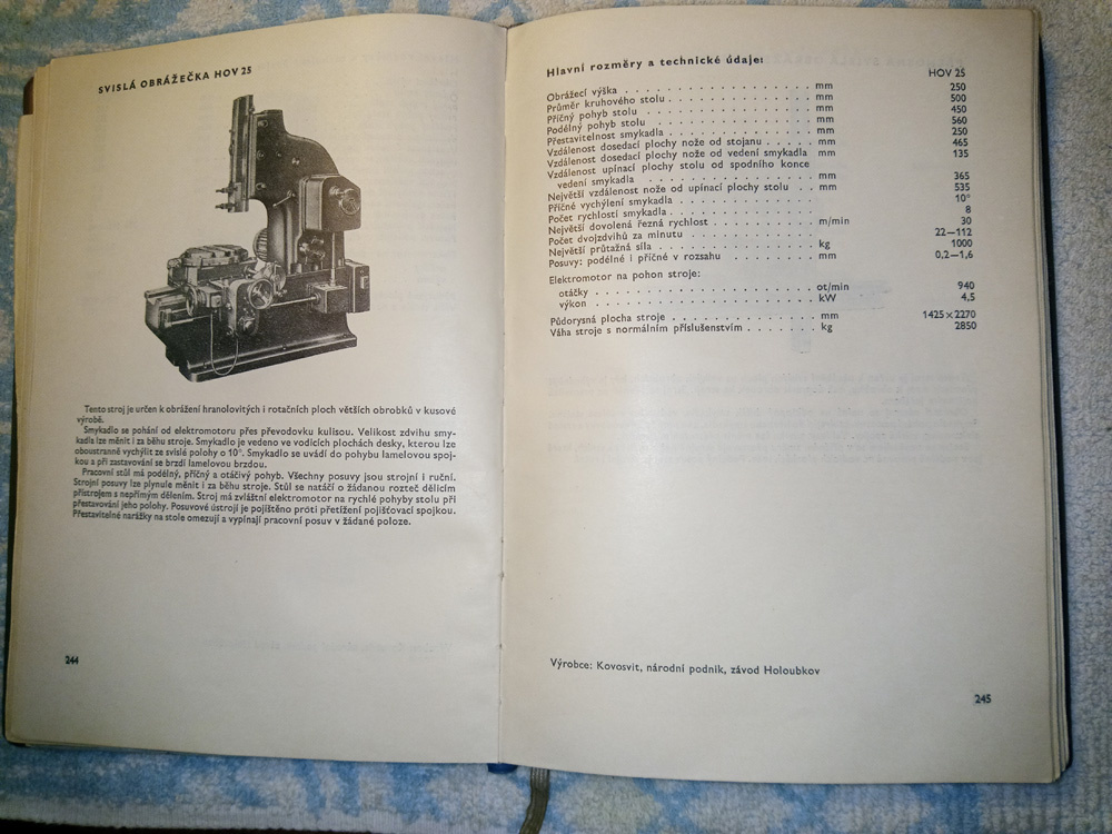 obrážečka svislá TOS, typ HOV 25 - 8