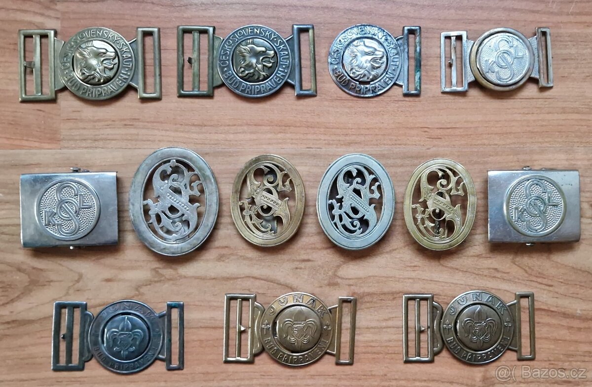 Skaut,Junák,Sokol,Pásky,Přezky,3x čepice Sokol - 8